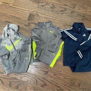 2T Nike, Adidas + Puma Track Outfits